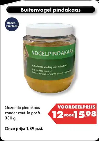 Huisdier Voordeelshop Buitenvogel pindakaas aanbieding