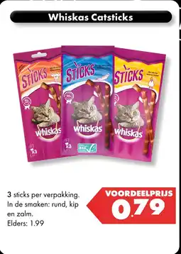 Huisdier Voordeelshop Whiskas Catsticks aanbieding