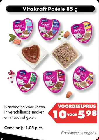 Huisdier Voordeelshop Vitakraft Poésie 85 g aanbieding