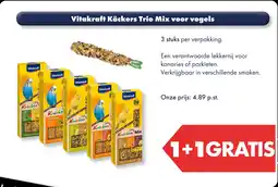 Huisdier Voordeelshop Vitakraft Käckers Trio Mix voor vogels aanbieding