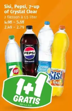 Poiesz Sisi, Pepsi, 7-up of Crystal Clear aanbieding