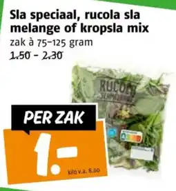 Poiesz Sla speciaal, rucola sla melange of kropsla mix aanbieding