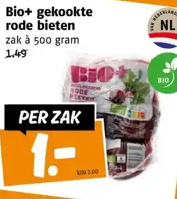 Poiesz Bio+ gekookte rode bieten aanbieding