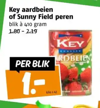Poiesz Key aardbeien of Sunny Field peren aanbieding