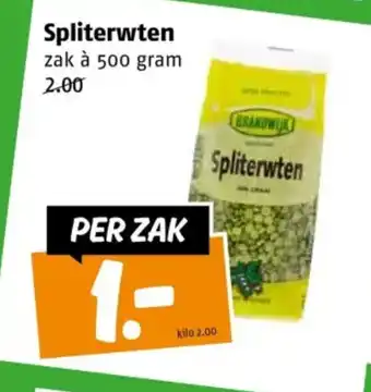 Poiesz Spliterwten aanbieding