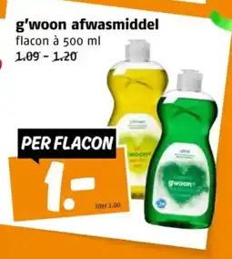 Poiesz g'woon afwasmiddel aanbieding