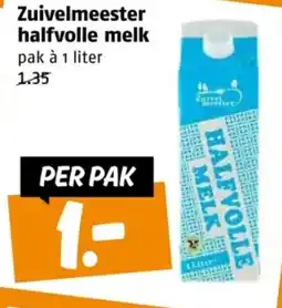 Poiesz Zuivelmeester halfvolle melk aanbieding