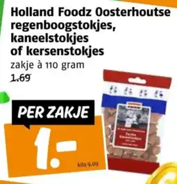 Poiesz Holland Foodz Oosterhoutse regenboogstokjes, kaneelstokjes of kersenstokjes aanbieding