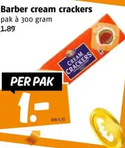 Poiesz Barber cream crackers aanbieding