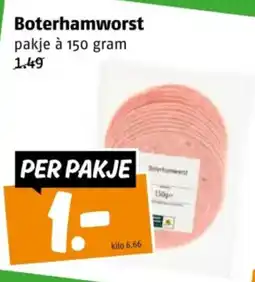 Poiesz Boterhamwors aanbieding