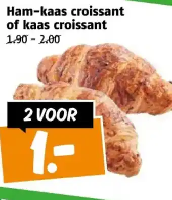 Poiesz Ham-kaas croissant of kaas croissant aanbieding