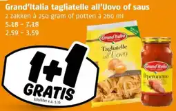 Poiesz Grand'Italia tagliatelle all'Uovo of saus aanbieding