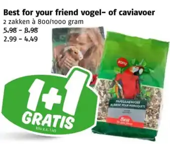 Poiesz Best for your friend vogel of caviavoer aanbieding