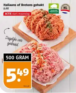 Poiesz Italiaans of Bretons gehakt aanbieding