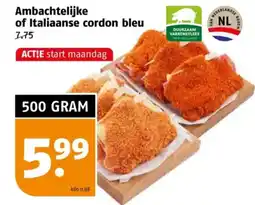 Poiesz Ambachtelijke of Italiaanse cordon bleu aanbieding