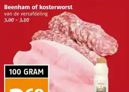 Poiesz Beenham of kosterworst aanbieding