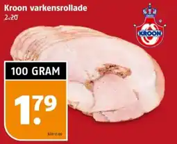Poiesz Kroon varkensrollade aanbieding