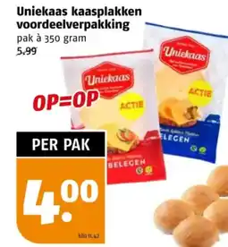 Poiesz Uniekaas kaasplakken voordeelverpakking aanbieding
