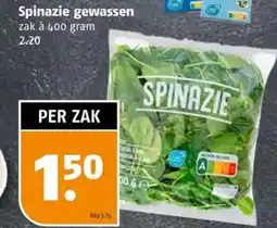 Poiesz Spinazie gewassen aanbieding