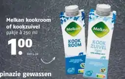 Poiesz Melkan kookroom of kookzuivel aanbieding