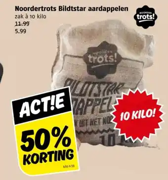 Poiesz Noordertrots Bildtstar aardappelen aanbieding