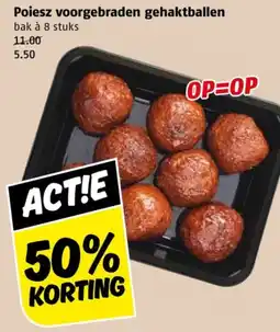 Poiesz Poiesz voorgebraden gehaktballen aanbieding
