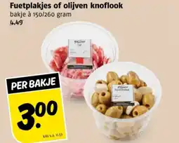 Poiesz Fuetplakjes of olijven knoflook aanbieding