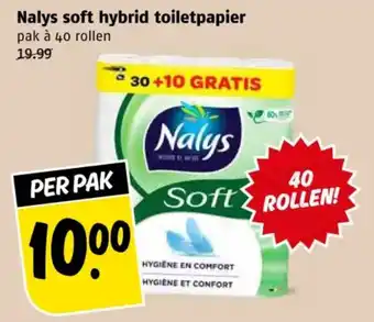 Poiesz Nalys soft hybrid toiletpapier aanbieding