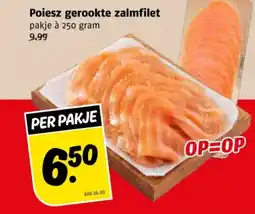 Poiesz Poiesz gerookte zalmfilet aanbieding
