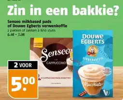 Poiesz Senseo milkbased pads of Douwe Egberts verwenkoffie aanbieding