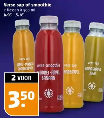 Poiesz Verse sap of smoothie aanbieding