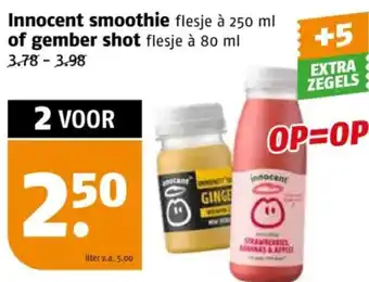 Poiesz Innocent smoothie of gember shot aanbieding