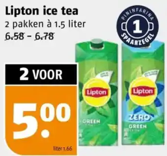 Poiesz Lipton ice tea aanbieding