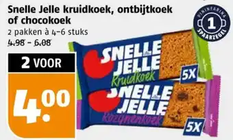 Poiesz Snelle Jelle kruidkoek, ontbijtkoek of chocokoek aanbieding