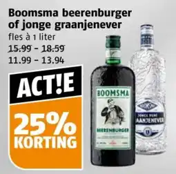 Poiesz Boomsma beerenburger of jonge graanjenever aanbieding