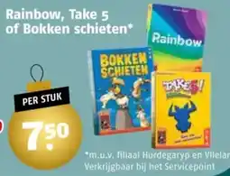 Poiesz Rainbow, Take 5 of Bokken schieten aanbieding