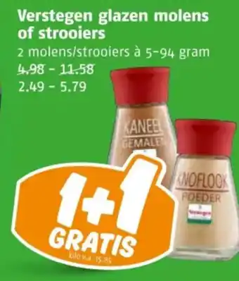 Poiesz Verstegen glazen molens of strooiers aanbieding