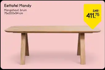Leen Bakker Eettafel Mandy aanbieding