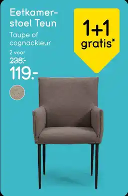 Leen Bakker Eetkamer- stoel Teun aanbieding