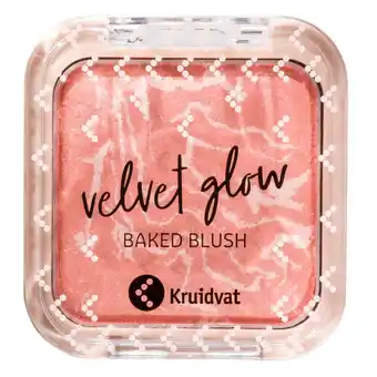 Kruidvat Kruidvat Velvet Glow 010 Pastel Peach Baked Blush aanbieding