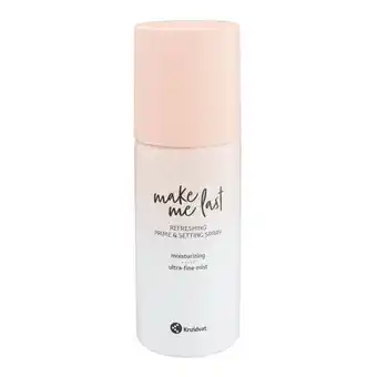 Kruidvat Kruidvat Make Me Last 010 Refreshing Prime & Setting Spray aanbieding