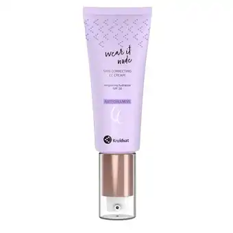 Kruidvat Kruidvat Wear It Nude Skin Correcting SPF20 Anti-dullness CC Cream aanbieding