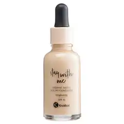 Kruidvat Kruidvat Stay With Me 018 C Light Natural Radiant Matte Serum Foundation aanbieding