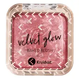 Kruidvat Kruidvat Velvet Glow 020 Rose Pink Baked Blush aanbieding