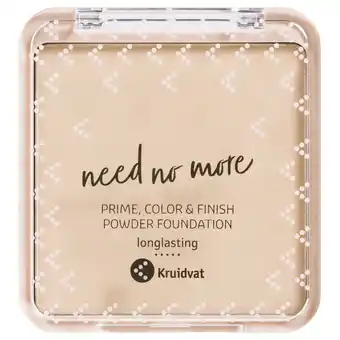 Kruidvat Kruidvat Need No More 005 Fair Vanilla Prime, Color & Finish Powder Foundation aanbieding