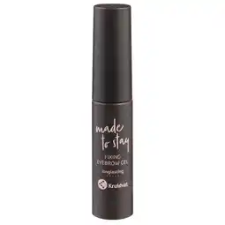 Kruidvat Kruidvat Made To Stay 060 Deep Brown Fixing Eyebrow Gel aanbieding