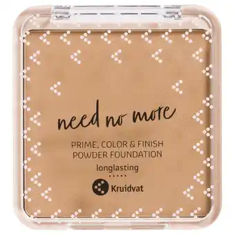 Kruidvat Kruidvat Need No More 040 Medium Honey Prime, Color & Finish Powder Foundation aanbieding