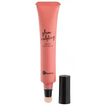 Kruidvat Kruidvat Glam Sculpting 020 Coral Reef Matte Liquid Blush aanbieding