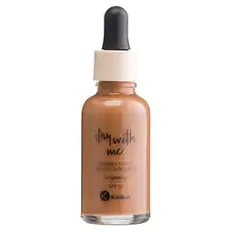 Kruidvat Kruidvat Stay With Me 060 C Deep Amber Radiant Matte Serum Foundation aanbieding