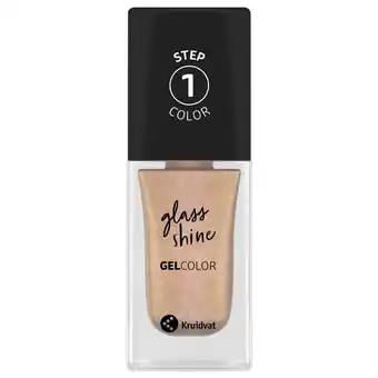 Kruidvat Kruidvat Glass Shine 010 Golden Veil Longlasting Gel Color Nagellak aanbieding